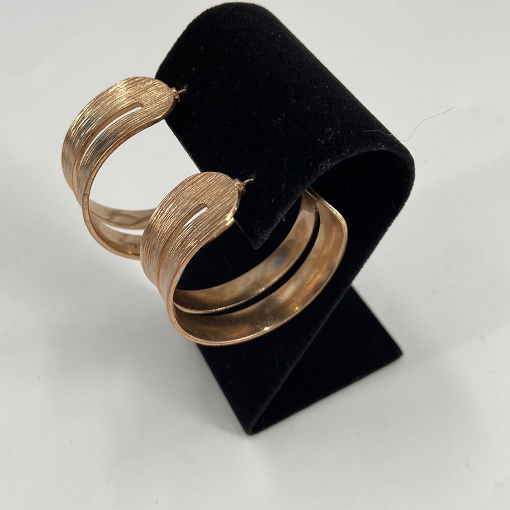 Goldplated hoop earrings